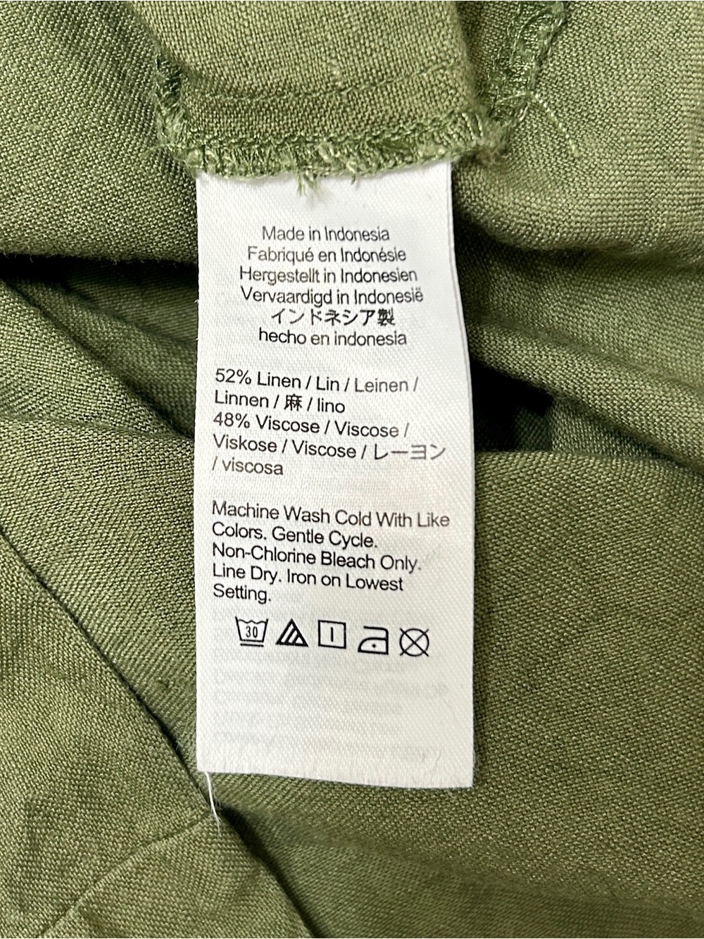 Madewell Linen-Blend Elastic Waist Midi Button-Down Skirt with Pockets, Medium - Picture 4 of 7